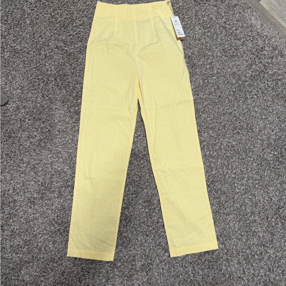 NEW Billabong x The Salty Blonde Yellow Polka Dot Pants